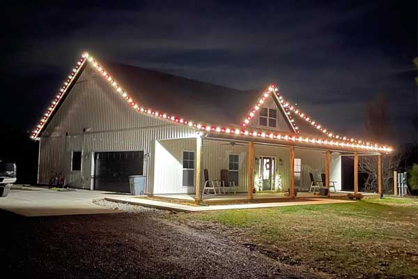 Holiday Light Setup Image Comprehensive Commercial Landscape Services